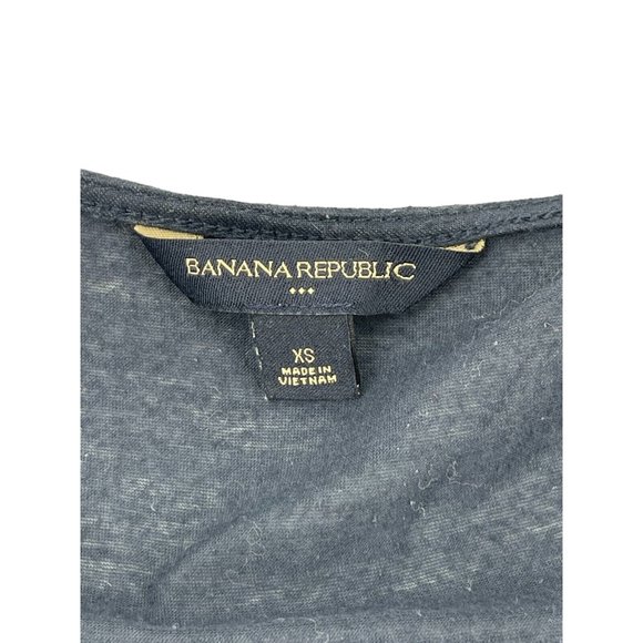 Banana Republic Women's Navy Blue Long Sleeve Wrap Top Shirt Size XS - Picture 5 of 10